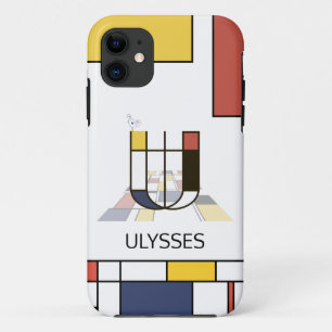 Exclusief neoplasticisme Art Monogram. Brief U Case-Mate iPhone Case