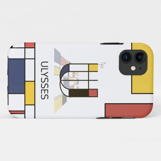 Exclusief neoplasticisme Art Monogram. Brief U Case-Mate iPhone Case (Achterkant (horizontaal))