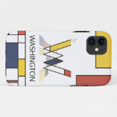 Exclusief neoplasticisme Art Monogram. Brief W Case-Mate iPhone Case (Achterkant (horizontaal))