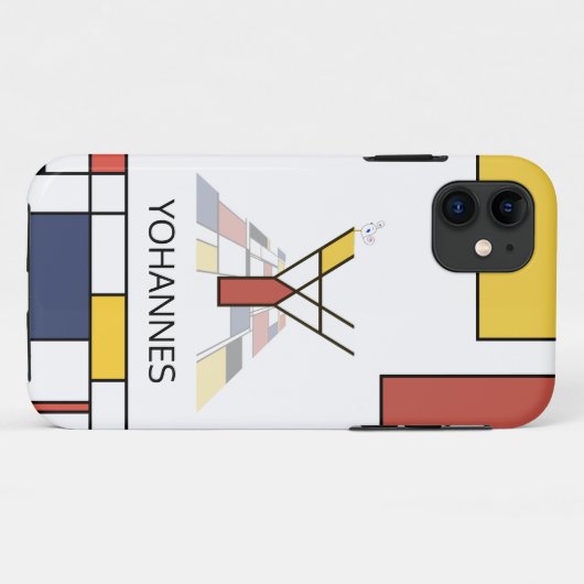 Exclusief neoplasticisme Art Monogram. Brief Y Case-Mate iPhone Case (Achterkant (horizontaal))