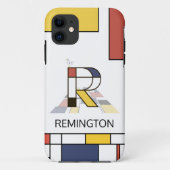 Exclusief neoplasticisme art monogram. letter R Case-Mate iPhone Case (Achterkant)