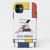 Exclusief neoplasticisme Art Monogram. Letter Z Case-Mate iPhone Case (Achterkant)