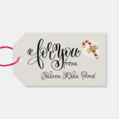 Exclusief overeenkomend van de keukencadeauLabels Cadeaulabel (Achterkant Horizontaal)