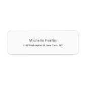 Exclusief persoonlijk modern minimalistisch etiket (Voorkant)