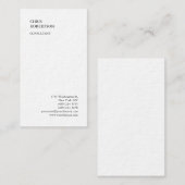 Exclusief Premium-dik minimalistisch oppervlak Visitekaartje (Voorkant / Achterkant)