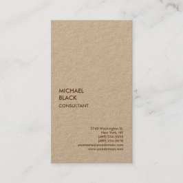 Exclusief Premium Kraft, uniek, modern minimalisti Visitekaartje