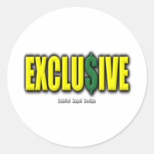 Exclusief Ronde Sticker