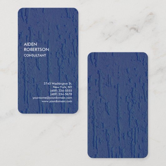 Exclusief Speciaal Blauw Modern Uniek Artistiek Visitekaartje (Voorkant / Achterkant)