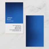 Exclusief speciaal blauw wit, uniek modern visitekaartje (Voorkant / Achterkant)