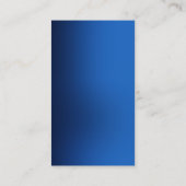 Exclusief speciaal blauw wit, uniek modern visitekaartje (Achterkant)