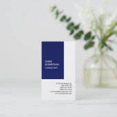 Exclusief speciaal blauw-wit-uniek visitekaartje (Staand voorkant)