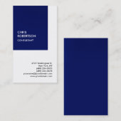 Exclusief speciaal donkerblauw wit, uniek, uniek visitekaartje (Voorkant / Achterkant)