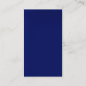 Exclusief speciaal donkerblauw wit, uniek, uniek visitekaartje (Achterkant)