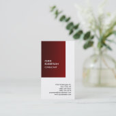 Exclusief speciaal donkerrood wit, uniek, uniek visitekaartje (Staand voorkant)