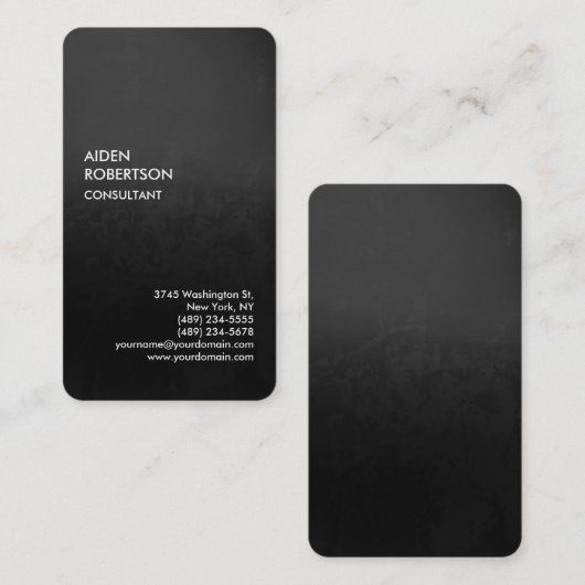 Exclusief speciaal gradiënt, modern visitekaartje (Voorkant / Achterkant)