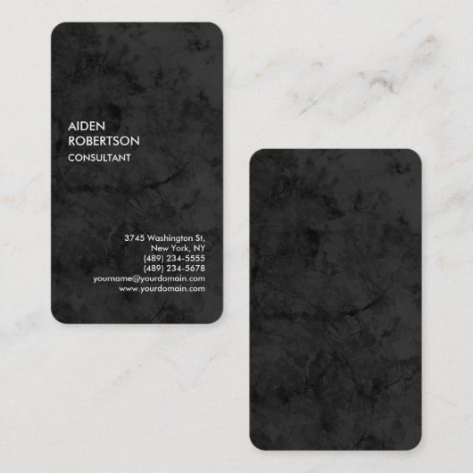 Exclusief speciaal grijs modern visitekaartje (Voorkant / Achterkant)