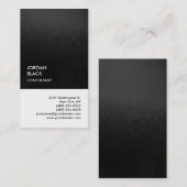 Exclusief speciaal grijs wit, uniek modern visitekaartje (Voorkant / Achterkant)