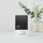 Exclusief speciaal grijs wit, uniek modern visitekaartje (Staand voorkant)