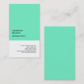 Exclusief speciaal groen blauw, uniek modern visitekaartje (Voorkant / Achterkant)