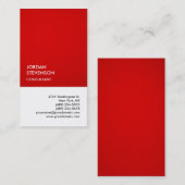 Exclusief speciaal, indrukwekkend rood-wit visitekaartje (Voorkant / Achterkant)