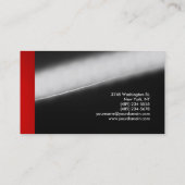 Exclusief speciaal kleurrijk rood grijs rendement visitekaartje (Achterkant)