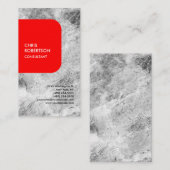 Exclusief speciaal linnen, grijs, modern visitekaartje (Voorkant / Achterkant)