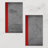 Exclusief speciaal rood grijs krijt modern visitekaartje (Voorkant / Achterkant)