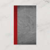 Exclusief speciaal rood grijs krijt modern visitekaartje (Achterkant)