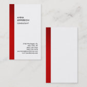 Exclusief speciaal rood wit, uniek modern visitekaartje (Voorkant / Achterkant)