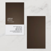 Exclusief speciaal Sepia Brown White Visitekaartje (Voorkant / Achterkant)