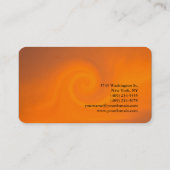 Exclusief speciaal Sinaasappel met afgeronde hoek Visitekaartje (Achterkant)