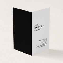 Exclusief speciaal zwart en wit, modern visitekaartje
