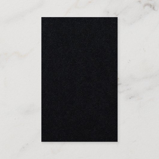 Exclusief speciaal zwart grijs modern minimalistis visitekaartje (Achterkant)