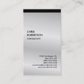 Exclusief speciaal zwart grijs, modern visitekaartje (Voorkant)