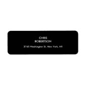 Exclusief speciaal zwart wit modern etiket (Voorkant)