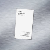 Exclusief Speciaal Zwart Wit Modern Uniek Magnetisch Visitekaartje (Voorbeeld)