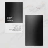 Exclusief speciaal zwart-wit, uniek modern visitekaartje (Voorkant / Achterkant)