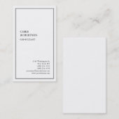 Exclusief speciale grijze rand Witte Moderne Uniek Visitekaartje (Voorkant / Achterkant)