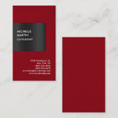 Exclusief speciale rode standaard Moderne Unieke Visitekaartje (Voorkant / Achterkant)