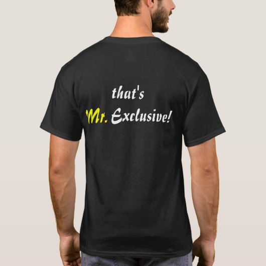 Exclusief T-shirt (Achterkant)