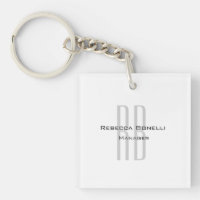 Exclusief unieke witte grijze monogram modern