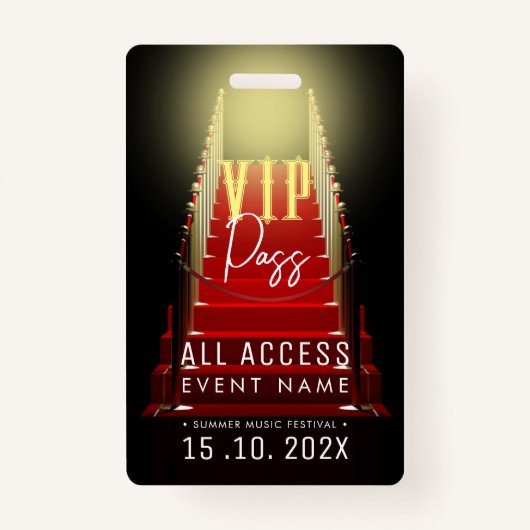 Exclusief VIP Access Event Badge (Voorkant)