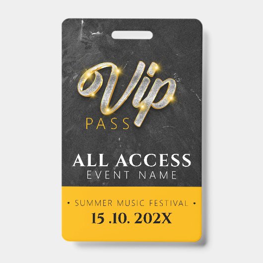 Exclusief VIP Access Event Badge (Voorkant)