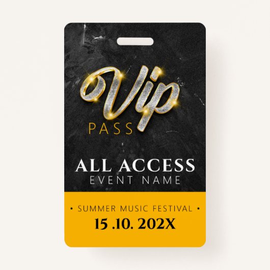 Exclusief VIP Access Event Badge (Voorkant)
