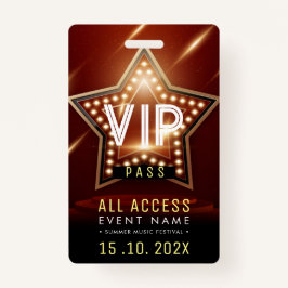 Exclusief VIP Access Event Badge