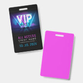 Exclusief VIP Access Event Badge (Voor- en achterkant)