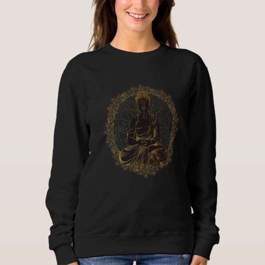 Exclusief Yoga Chakra Buddha Mandala Mannen en Wom Trui (Voorkant)