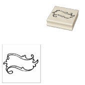 Exclusieve 1920 Mini Banner Art Stamp Rubberstempel (Gestempeld)