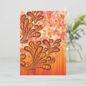 Exclusieve Abstracte bloemenkunst Kaart (Staand voorkant)