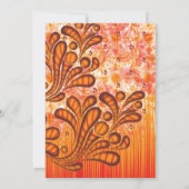 Exclusieve Abstracte bloemenkunst Kaart (Achterkant)